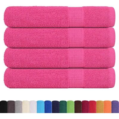 vidaXL Pink Sauna Towels 80x200cm 4 pcs - Sauna Towels vidaXL Pink Sauna Towels 80x200cm 4 pcs - Sauna Towels