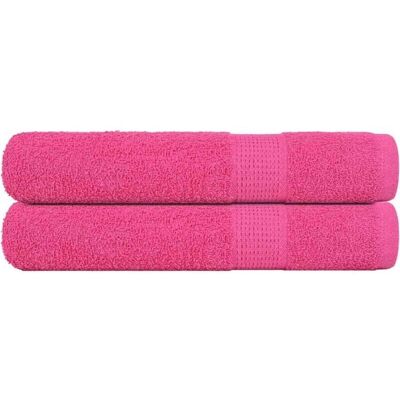 vidaXL Handtücher 2 Stk. Pink 100x200 cm - Handtücher vidaXL Handtücher 2 Stk. Pink 100x200 cm - Handtücher
