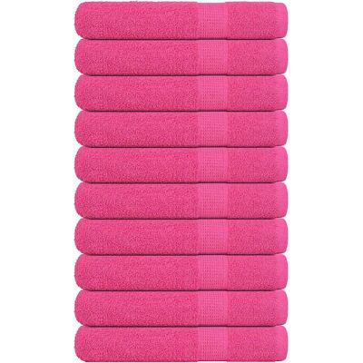vidaXL Handtücher 10 Stk. Pink 100x200 cm 360 g/m² 100% Baumwolle - Handtücher vidaXL Handtücher 10 Stk. Pink 100x200 cm 360 g/m² 100% Baumwolle - Handtücher