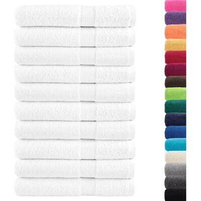vidaXL Premium Saunatücher - 10 Stück Weiß 80x200 cm vidaXL Premium Saunatücher - 10 Stück Weiß 80x200 cm
