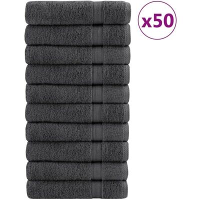 vidaXL Premium Handtücher SOLUND - Handtücher - 50 Stück - Anthrazit vidaXL Premium Handtücher SOLUND - Handtücher - 50 Stück - Anthrazit