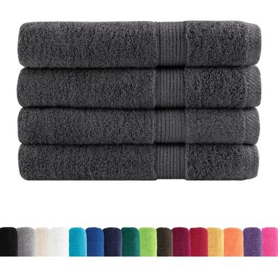 vidaXL Premium Saunatücher SOLUND 4 Stück Anthrazit - Sauna towels vidaXL Premium Saunatücher SOLUND 4 Stück Anthrazit - Sauna towels
