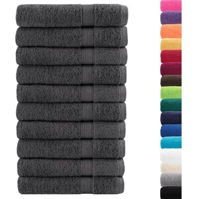 vidaXL Premium Saunatücher SOLUND 10 stk anthrazit 80x200 cm - Sauna Towels vidaXL Premium Saunatücher SOLUND 10 stk anthrazit 80x200 cm - Sauna Towels