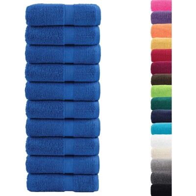 vidaXL Blaue Baumwoll Sauna Handtücher - 30x30cm, 10 st vidaXL Blaue Baumwoll Sauna Handtücher - 30x30cm, 10 st