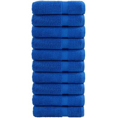 vidaXL Premium Handtücher - 10 Stück - Blau - 50x100cm vidaXL Premium Handtücher - 10 Stück - Blau - 50x100cm