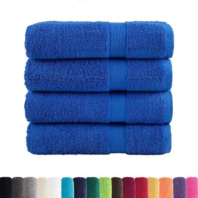 vidaXL Premium Badhanddoeken SOLUND 4 st Blau - Badhandtücher vidaXL Premium Badhanddoeken SOLUND 4 st Blau - Badhandtücher