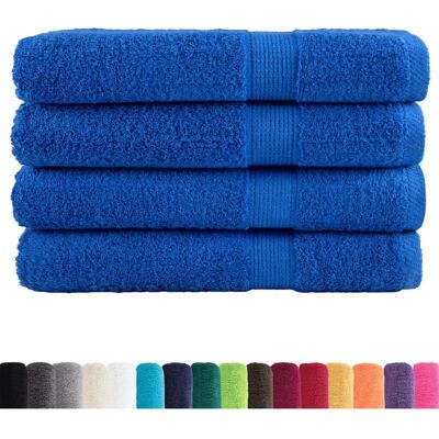 vidaXL Blau Modell - Handtücher - 100x200 cm - 4 st vidaXL Blau Modell - Handtücher - 100x200 cm - 4 st