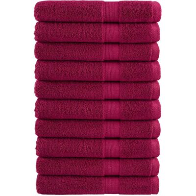 vidaXL Premium Sauna Handtücher - Badetuch 10 Stk - Bordeaux vidaXL Premium Sauna Handtücher - Badetuch 10 Stk - Bordeaux