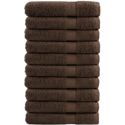 vidaXL SOLUND Braune 10 Stück Handtücher - Bad & Sauna vidaXL SOLUND Braune 10 Stück Handtücher - Bad & Sauna