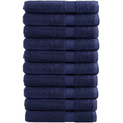 vidaXL Premium Saunatücher SOLUND 10 stk navy blue 80x200 cm - Sauna Handtücher vidaXL Premium Saunatücher SOLUND 10 stk navy blue 80x200 cm - Sauna Handtücher