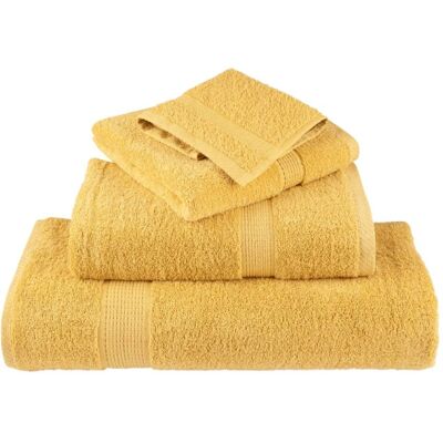 vidaXL Premium Sauna Handtücher - 10 Stück Gold 100x200cm vidaXL Premium Sauna Handtücher - 10 Stück Gold 100x200cm