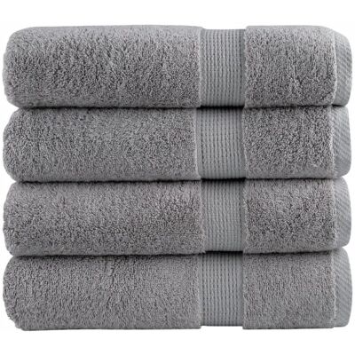 vidaXL SOLUND Graue 600gsm Baumwoll-Badetücher - Bad & Sauna vidaXL SOLUND Graue 600gsm Baumwoll-Badetücher - Bad & Sauna