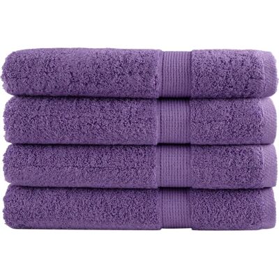 vidaXL Premium SOLUND Lila 100x200 cm 4 stk - Handtücher vidaXL Premium SOLUND Lila 100x200 cm 4 stk - Handtücher