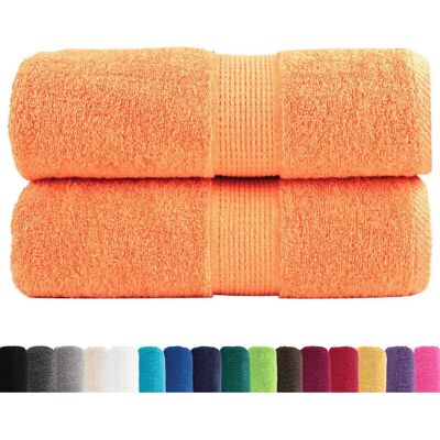 vidaXL Orange Baumwolltücher - 30x30 cm - 2 Stück Handtücher vidaXL Orange Baumwolltücher - 30x30 cm - 2 Stück Handtücher