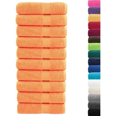 vidaXL Orange 10 Stück Baumwollhandtücher – Bad & Sauna vidaXL Orange 10 Stück Baumwollhandtücher – Bad & Sauna