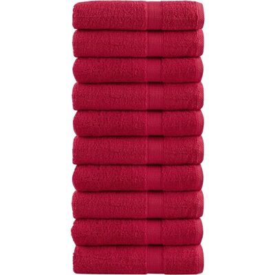 vidaXL SOLUND Rote 100x150cm Badetücher - Badetücher vidaXL SOLUND Rote 100x150cm Badetücher - Badetücher