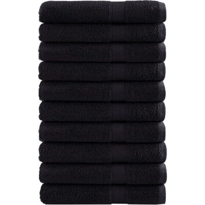 vidaXL Premium Sauna Handtücher Schwarz 80x200 cm - Sauna Towels vidaXL Premium Sauna Handtücher Schwarz 80x200 cm - Sauna Towels