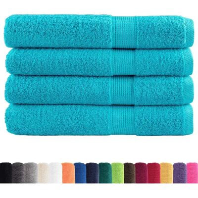 Serviettes de sauna vidaXL SOLUND Turquoise - Serviettes de sauna Serviettes de sauna vidaXL SOLUND Turquoise - Serviettes de sauna