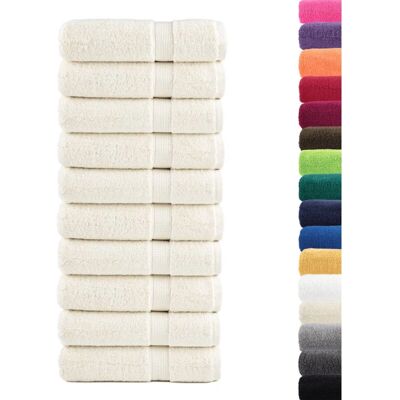 vidaXL Premium Saunatücher - 10 St - Creme - Badetuch vidaXL Premium Saunatücher - 10 St - Creme - Badetuch