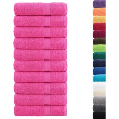vidaXL Premium Pink 50x100 cm Saunatücher - Handtücher vidaXL Premium Pink 50x100 cm Saunatücher - Handtücher