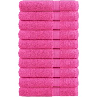 vidaXL Toallas de sauna premium SOLUND 10 pcs Rosa - Toallas de sauna vidaXL Toallas de sauna premium SOLUND 10 pcs Rosa - Toallas de sauna