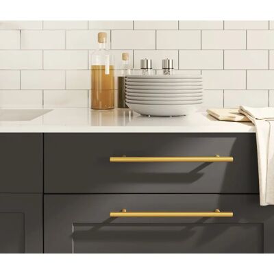 vidaXL Skabshåndtag 20 stk Guld 224 mm Rustfrit stål vidaXL Skabshåndtag 20 stk Guld 224 mm Rustfrit stål