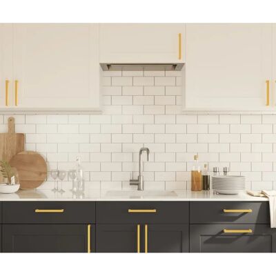 vidaXL Gold Möbelgriffe - 20 Stück, 160 mm - Moderner Edelstahl vidaXL Gold Möbelgriffe - 20 Stück, 160 mm - Moderner Edelstahl
