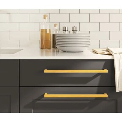 vidaXL Möbelgriffe 10 Stück Gold 320 mm Edelstahl - Möbelgriffe vidaXL Möbelgriffe 10 Stück Gold 320 mm Edelstahl - Möbelgriffe
