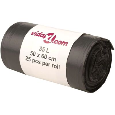 vidaXL Affaldsposer 250 stk. Sorte 35 L vidaXL Affaldsposer 250 stk. Sorte 35 L
