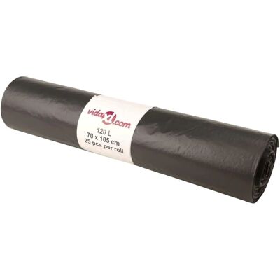 vidaXL affaldssække 250 stk. sorte 120 L vidaXL affaldssække 250 stk. sorte 120 L
