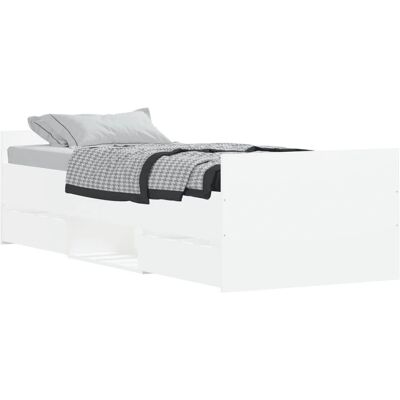 vidaXL Sänkykehys Valkoinen 75x190 cm - Sänky vidaXL Sänkykehys Valkoinen 75x190 cm - Sänky