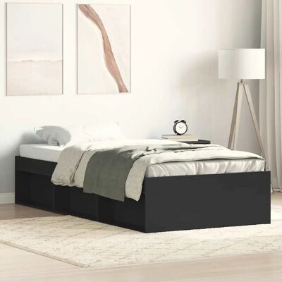 vidaXL Bettgestell Schwarz 100x200 cm - Bettgestell vidaXL Bettgestell Schwarz 100x200 cm - Bettgestell