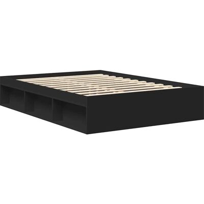 vidaXL Sänggavel Musta 150x200 cm - Säilytystilalla vidaXL Sänggavel Musta 150x200 cm - Säilytystilalla