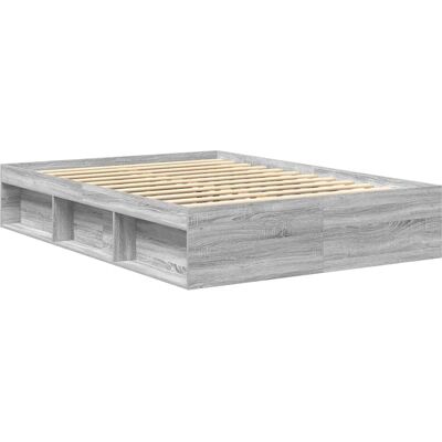 vidaXL Grau Sonoma Bettgestell - King Size Schlafzimmermöbel vidaXL Grau Sonoma Bettgestell - King Size Schlafzimmermöbel
