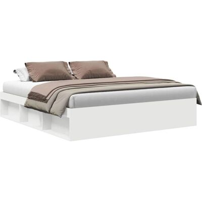vidaXL Wit Super King Bed Frame - Moderne Slaapkamer vidaXL Wit Super King Bed Frame - Moderne Slaapkamer