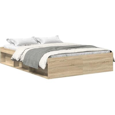 vidaXL Sonoma Eiken Bedframe - Modern, Duurzaam, Stevig vidaXL Sonoma Eiken Bedframe - Modern, Duurzaam, Stevig