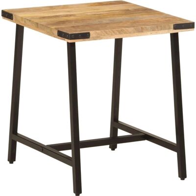 vidaXL Beistelltisch - Massives Mango-Holz - Eisenfüße - Wohndekor vidaXL Beistelltisch - Massives Mango-Holz - Eisenfüße - Wohndekor