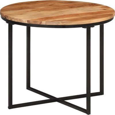 vidaXL Couchtisch 55x55x45 cm Massiv Akazienholz und Eisen vidaXL Couchtisch 55x55x45 cm Massiv Akazienholz und Eisen