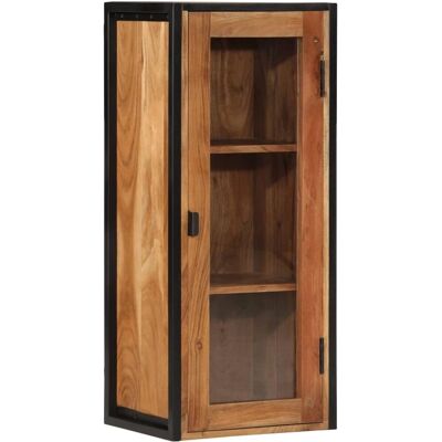 vidaXL Badezimmer-Wandcabinet - Massives Akazienholz & Eisen vidaXL Badezimmer-Wandcabinet - Massives Akazienholz & Eisen