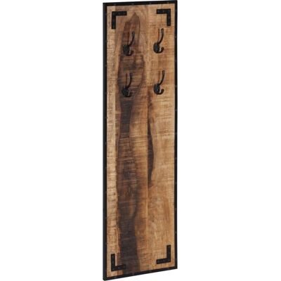 vidaXL Wandmontierter Garderobenständer - Massives Mango-Holz - 4 Haken vidaXL Wandmontierter Garderobenständer - Massives Mango-Holz - 4 Haken