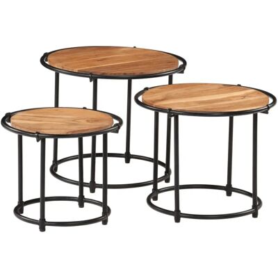 vidaXL 358931 Stapelbare Beistell- und Couchtische vidaXL 358931 Stapelbare Beistell- und Couchtische