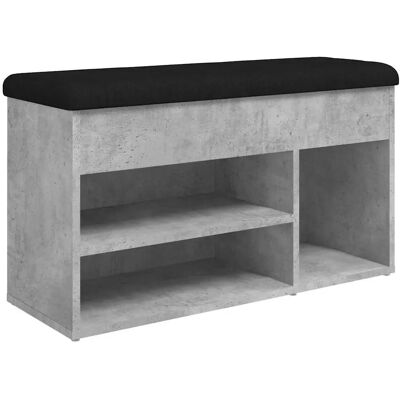 VidaXL Indoor Bank - Holz Grau Schuhaufbewahrung - 82x32x45,5cm VidaXL Indoor Bank - Holz Grau Schuhaufbewahrung - 82x32x45,5cm