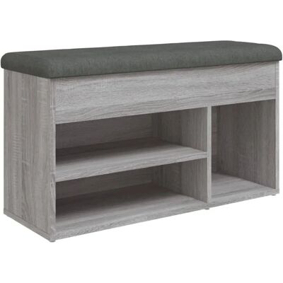 VidaXL Indoor Bench - Grau Sonoma - Robustes Sperrholz, Geräumig, Bequem VidaXL Indoor Bench - Grau Sonoma - Robustes Sperrholz, Geräumig, Bequem