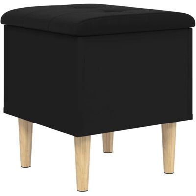 vidaXL Indoor Aufbewahrungsbank - Schwarz, 42x42x46 cm vidaXL Indoor Aufbewahrungsbank - Schwarz, 42x42x46 cm