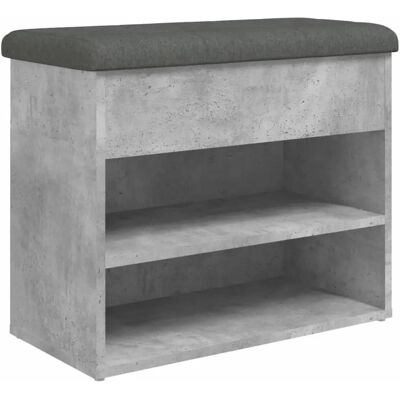 vidaXL 835099 Grau Engineered Holzbank - Aufbewahrung & Schuhorganizer vidaXL 835099 Grau Engineered Holzbank - Aufbewahrung & Schuhorganizer