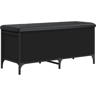 vidaXL Schwarze Aufbewahrungsbank 102x42x45 cm - Inneneinrichtung vidaXL Schwarze Aufbewahrungsbank 102x42x45 cm - Inneneinrichtung