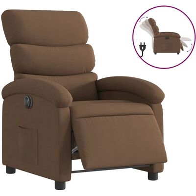 Fauteuil inclinable électrique vidaXL - Marron - Confort et réglable - Publicité Fauteuil inclinable électrique vidaXL - Marron - Confort et réglable - Publicité