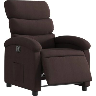 vidaXL Fauteuil Relaxation Électrique Marron Foncé vidaXL Fauteuil Relaxation Électrique Marron Foncé