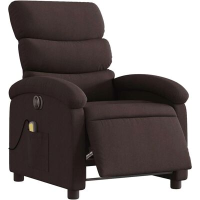 Fauteuil de massage électrique vidaXL - Marron foncé - Publicité Fauteuil de massage électrique vidaXL - Marron foncé - Publicité