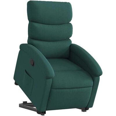 Fauteuil Relax avec Fonction d'élévation - Vert foncé vidaXL Fauteuil Relax avec Fonction d'élévation - Vert foncé vidaXL